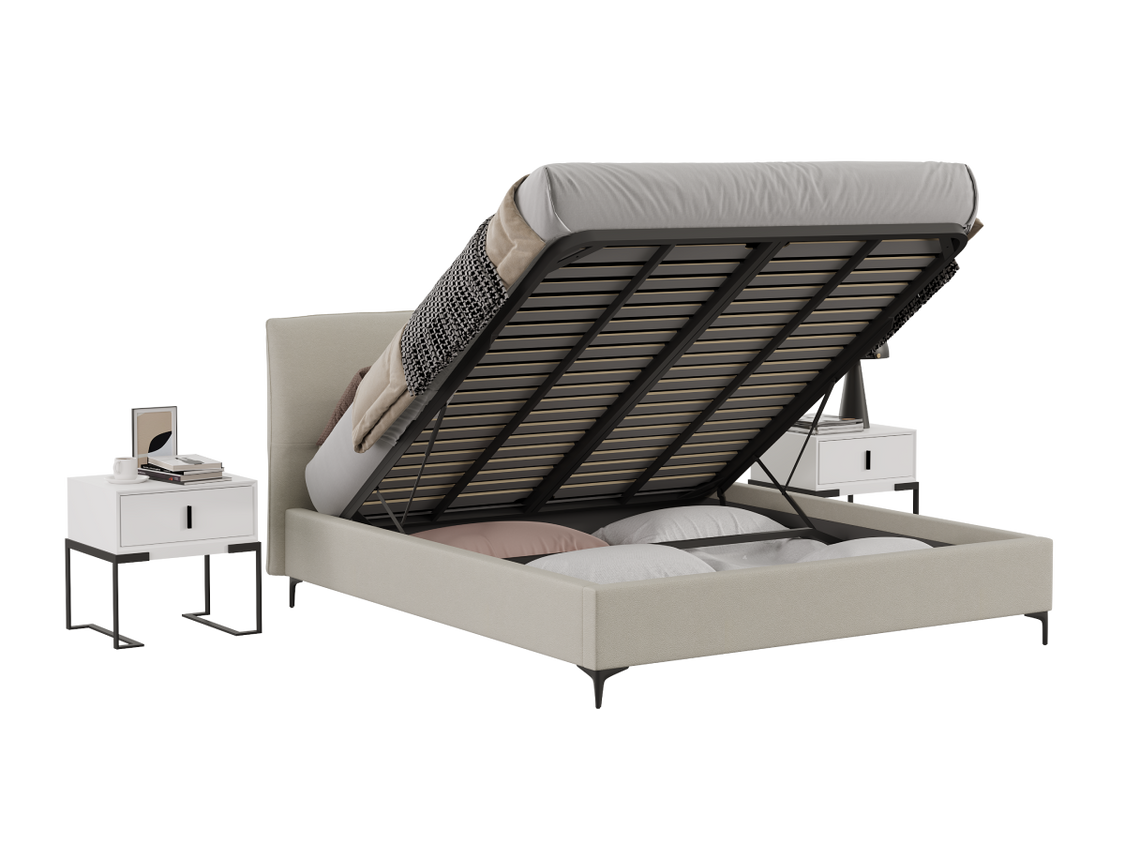 2 מיטה זוגית Detroit עם ארגז מצעים