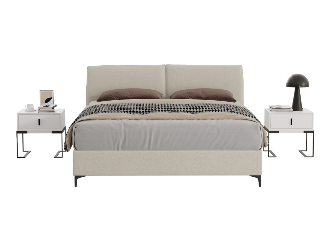 3 מיטה זוגית Detroit עם ארגז מצעים