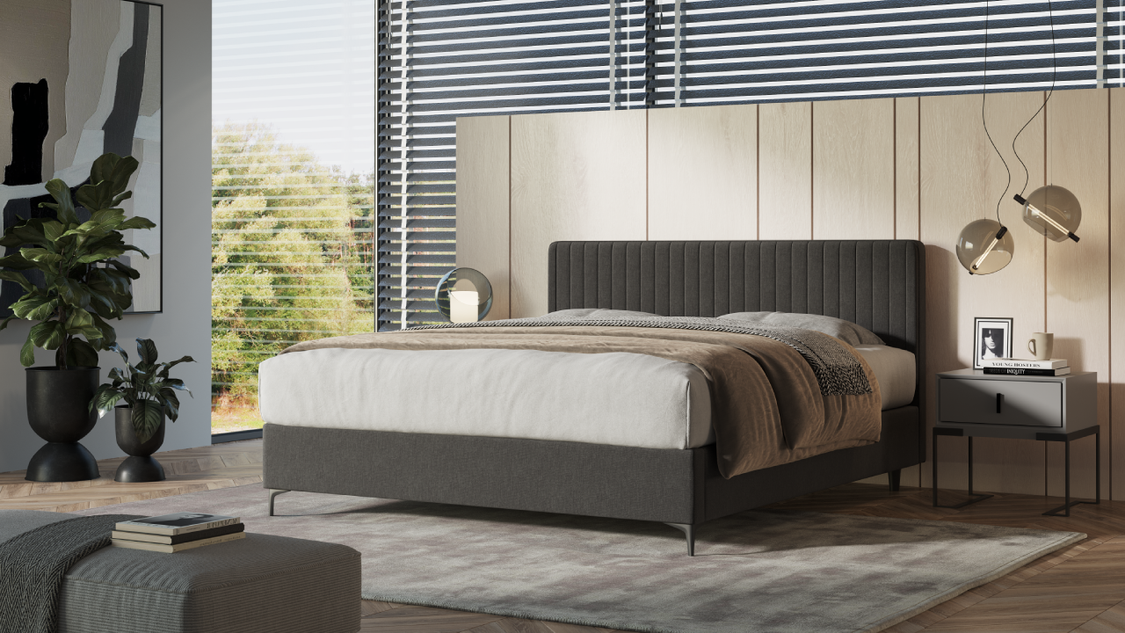 3 מיטה זוגית Michigan עם ארגז מצעים