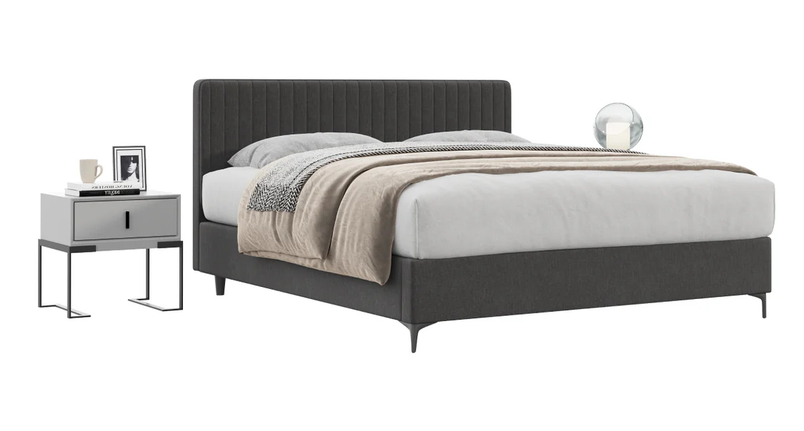 1 מיטה זוגית Michigan עם ארגז מצעים