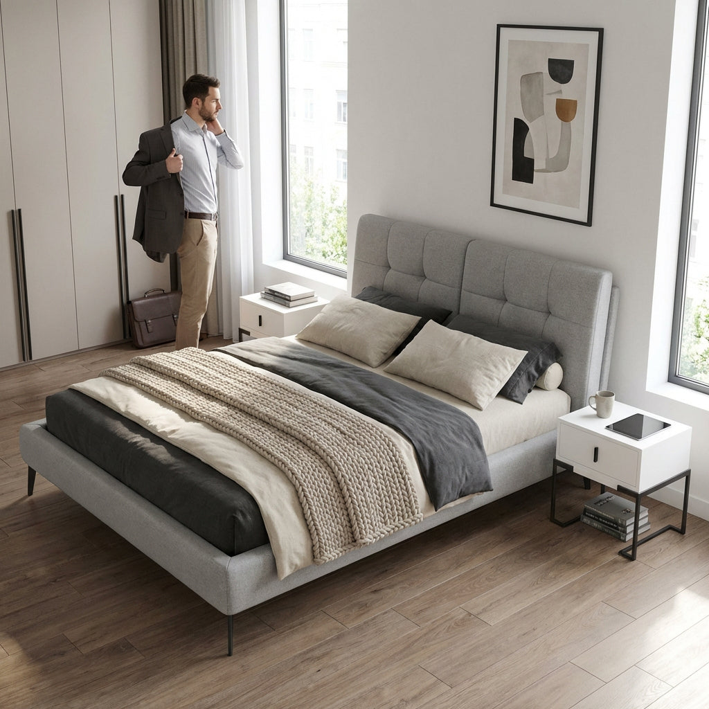 5 מיטה מתכווננת זוגית RIMNI